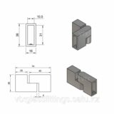 Соединитель трубы вертикальный, труба-труба 90–180° | SUS304 |154-F-C10X30 | Бронзовый