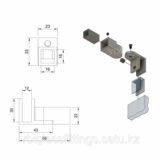 Соединитель труба-стекло, произвольный угол  | SUS304 |146-F-C10X30 |  Бронзовый