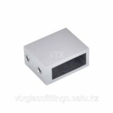 Соединитель трека, настенный флянец для трубы | SUS304 |134A-P-C10X30 | Хром
