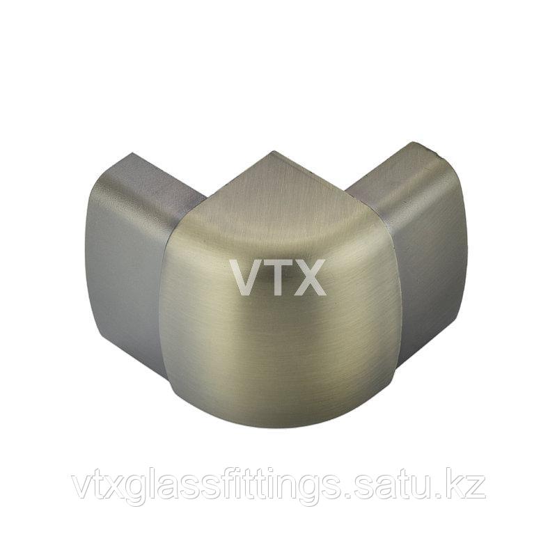 Комплект угловой раздвижной системы |394-PVC-F | Бронзовый
