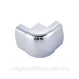 90° угловой соединитель для раздвижной системы |394-PVC-P | Хром