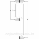 Ручка полотенцесушитель 226-S-SUS304, Матовая