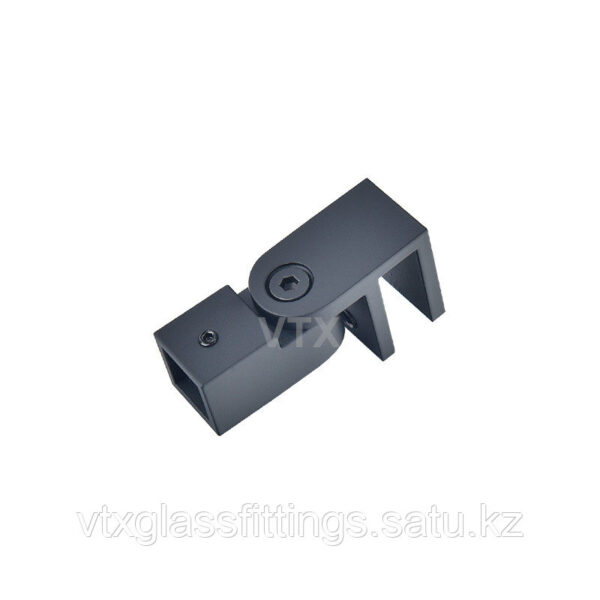 Торцевой держатель стекла 0°-180° |146-B-15X15MM | нержавеющей стали 304 |Черный|